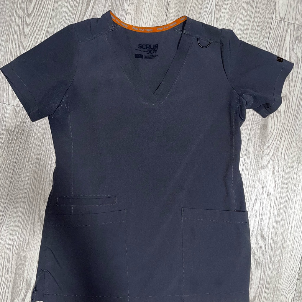 Scrub Joy Gray Scrub Top